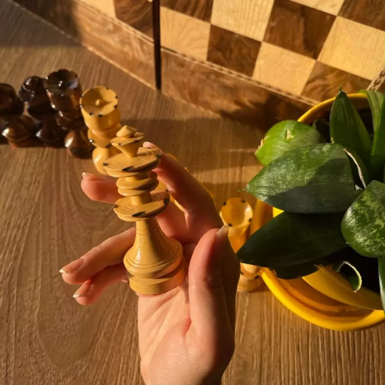 مهره شطرنج چوبی سایز بزرگ