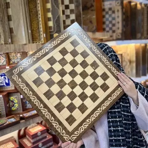صفحه شطرنج چوبی فدراسیونی سایز ۵۰ در ۵۰ سانت کد۱