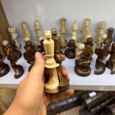 خرید مهره شطرنج چوبی طرح عشق