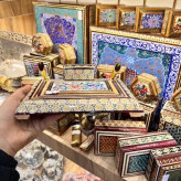 خرید قلمدان ۲ قیف خاتم کاری شده