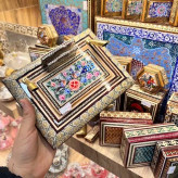 خرید قلمدان ۲ قیف خاتم کاری شده