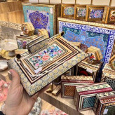 خرید قلمدان ۲ قیف خاتم کاری شده