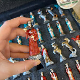 خرید مهره شطرنح فلزی نقاشی شده