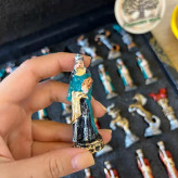 خرید مهره شطرنح فلزی نقاشی شده