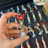 خرید مهره شطرنح فلزی نقاشی شده