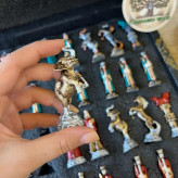 خرید مهره شطرنح فلزی نقاشی شده