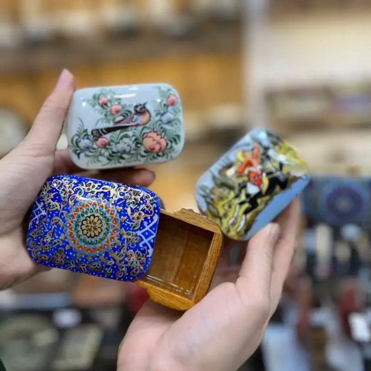 خرید جاسکه ای کشویی خاتم سایز کوچک