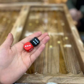 تاس چوبی تخته نرد