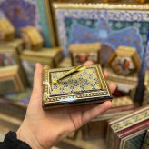 خرید قلمدان تک قیف خاتم کاری شده اصل