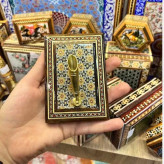 خرید قلمدان تک قیف خاتم کاری شده اصل