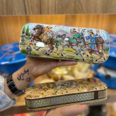 خرید جعبه پاسور کشویی ۲ قلو خاتم کاری شده