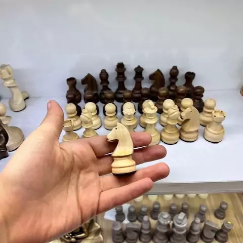 خرید مهره شطرنج چوبی فدراسیونی سایز کوچک