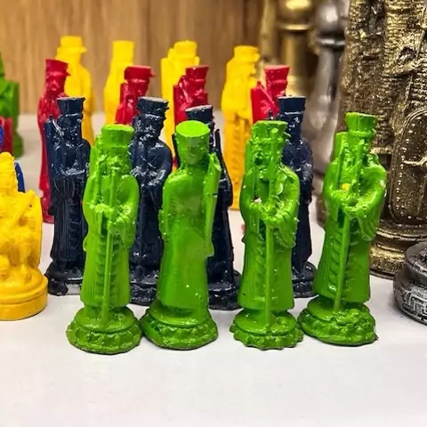 خرید مهره منچ پلی استری