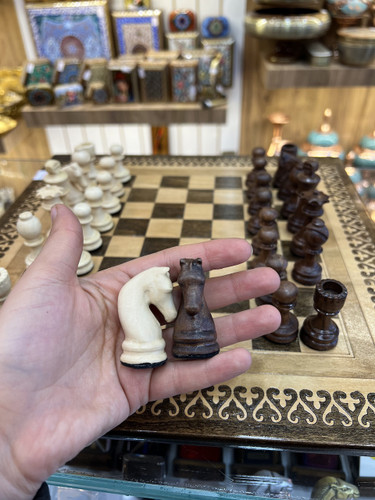 مهره شطرنج چوب گردو سایز کوچک