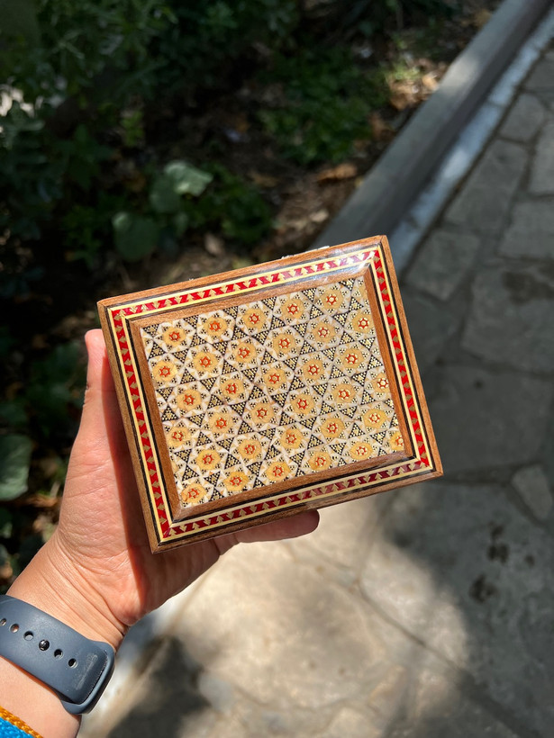 جعبه جواهراتی خاتم کاری شذه