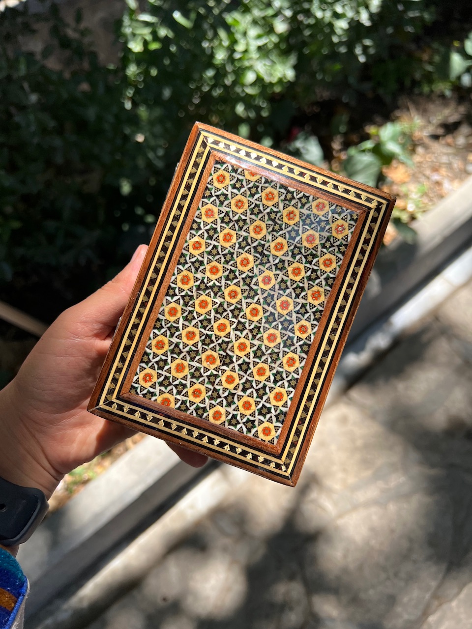 جعبه جواهراتی خاتم کاری شذه
