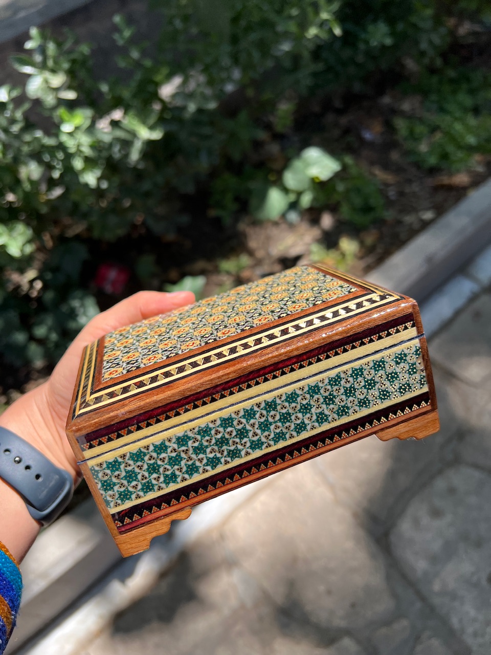 جعبه جواهراتی خاتم کاری شذه