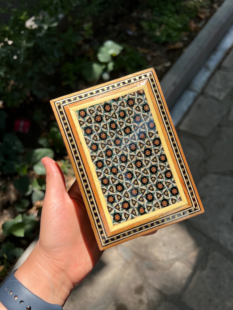 جعبه جواهراتی خاتم کاری شذه