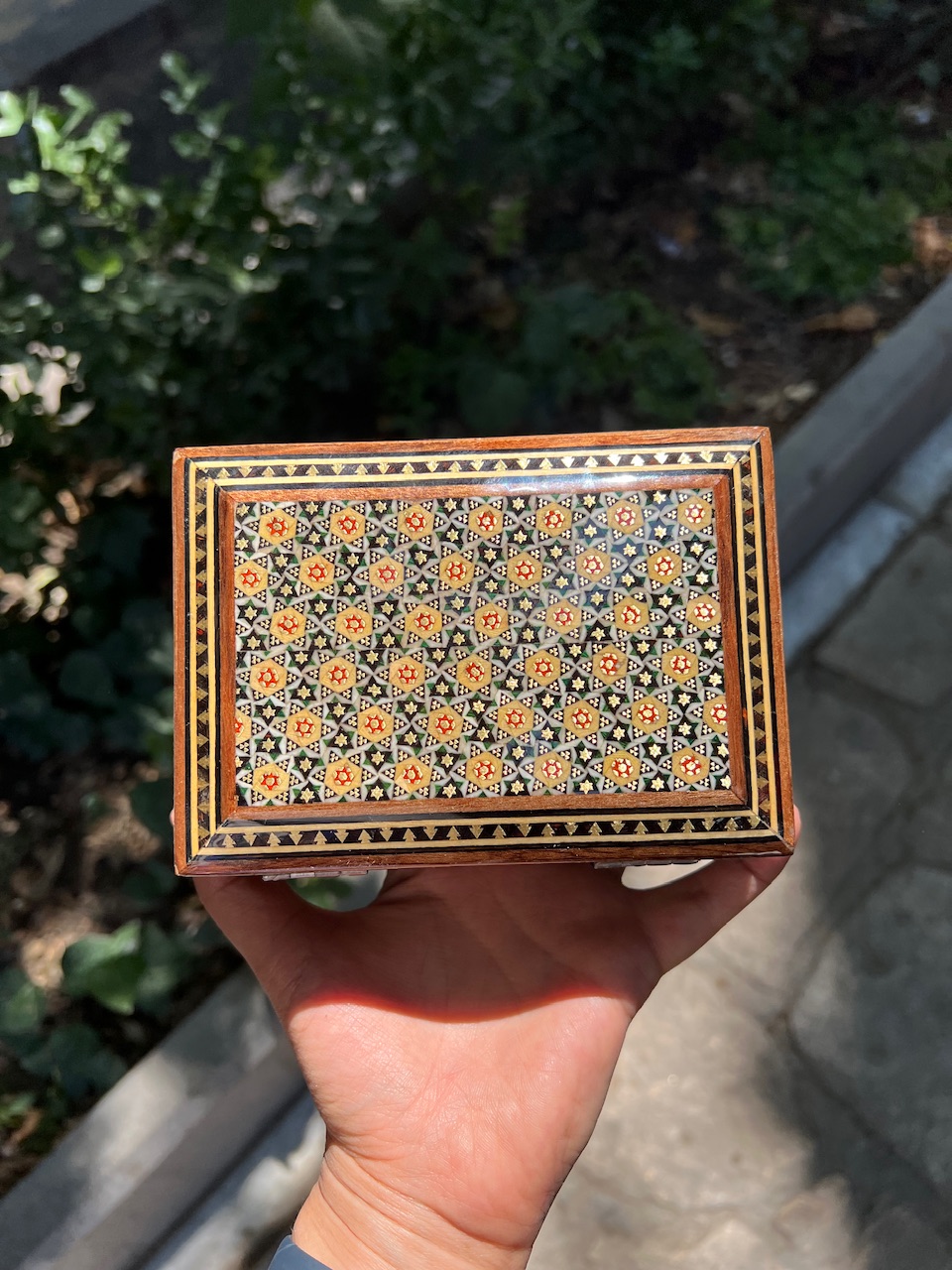 جعبه جواهراتی خاتم کاری شذه