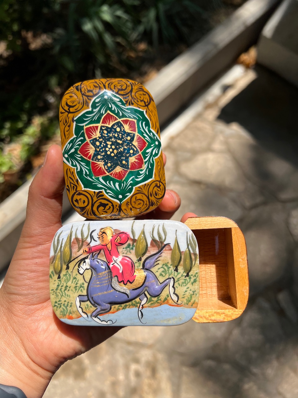 جاسکه ای کشویی خاتم کاری
