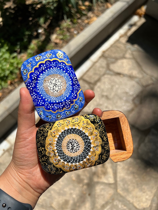 جاسکه ای کشویی خاتم کاری