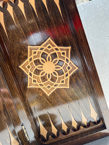 خرید تخته نرد و شطرنج چوب روس و راش سایز ۴۰ سانت