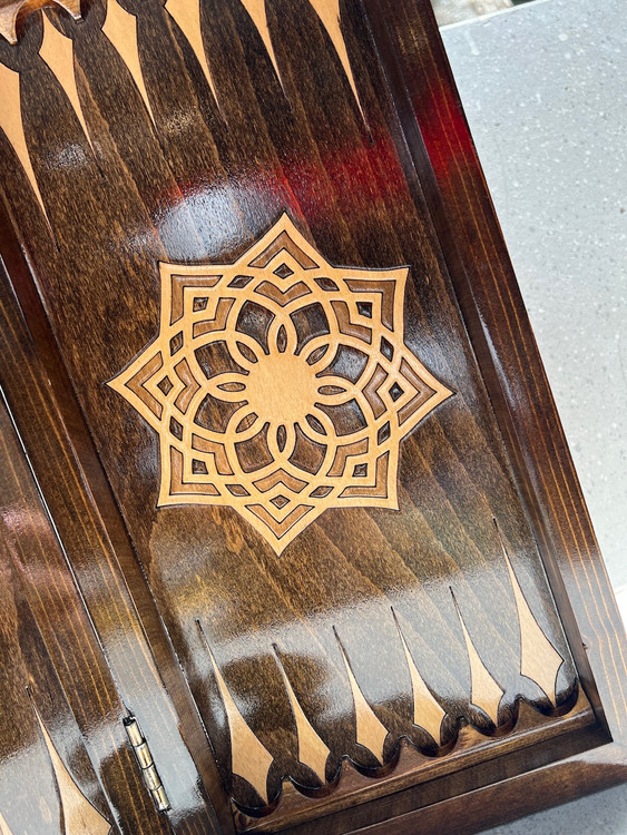 خرید تخته نرد و شطرنج چوب روس و راش سایز ۴۰ سانت