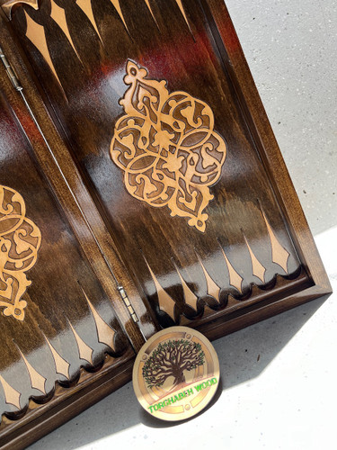 خرید تخته نرد وشطرنج چوب روس و راش سایز ۴۰ سانت