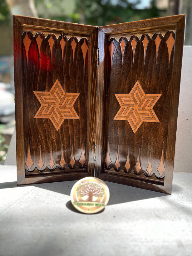 خرید تخته نرد و شطرنج چوب روس و راش سایز۴۰ سانت