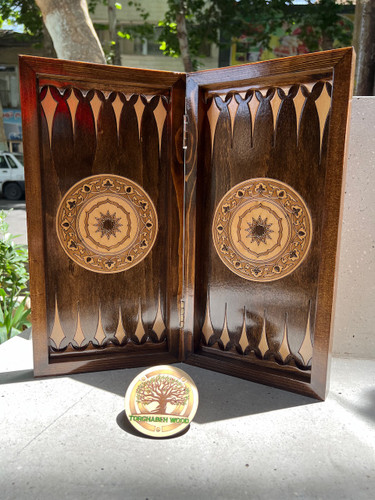 خرید تخته نرد و شطرنج چوب روس و راش سایز۴۰ سانت