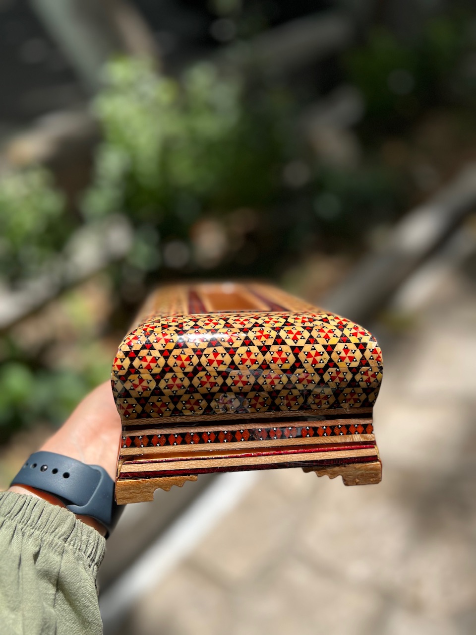 خرید جعبه کلینیکس خاتم کاری شده جا دستمال کاغذی خاتم