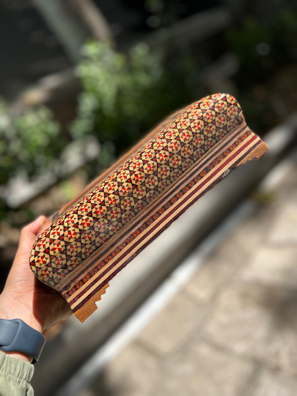 خرید جعبه کلینیکس خاتم کاری شده جا دستمال کاغذی خاتم