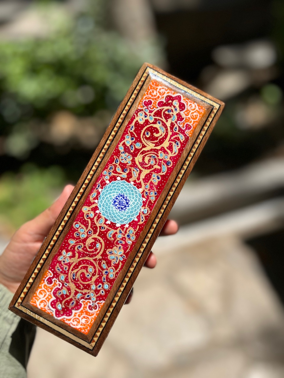 خرید قلمدان خاتم مدل لولایی