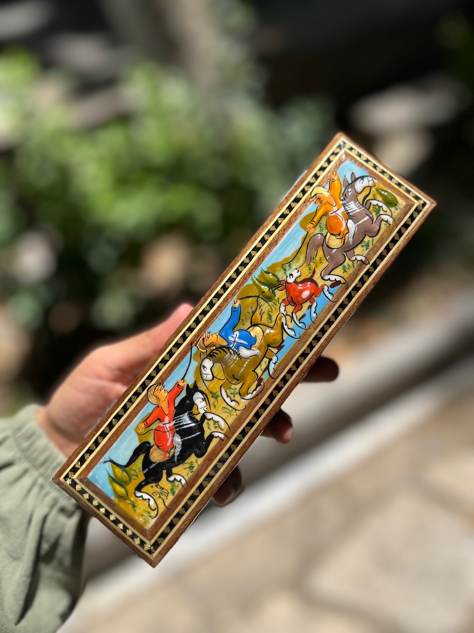 خرید قلمدان خاتم مدل لولایی