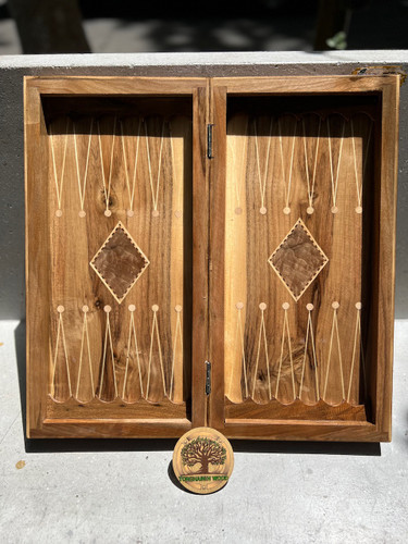 خرید تخته نرد چوب گردو شطرنج چوب گردو سایز۵۰ سانت