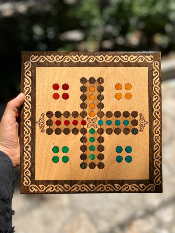 خرید منچ و مارپله چوبی سایز ۲۵ در ۲۵ سانت باکسی