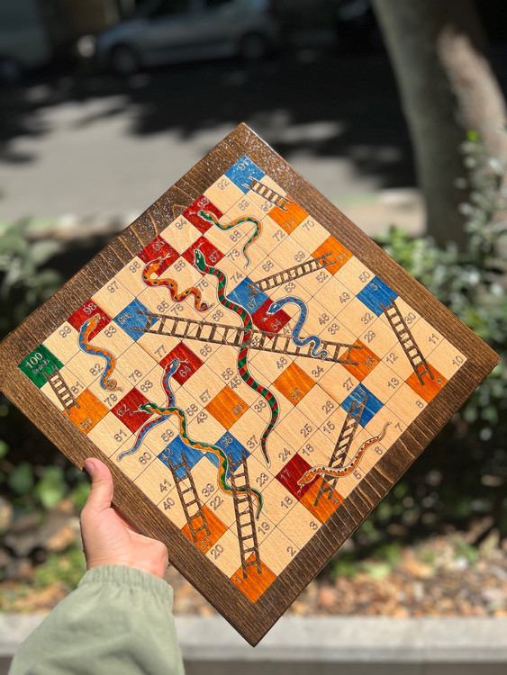 خرید منچ و مارپله چوبی سایز۳۵ در ۳۵ سانت