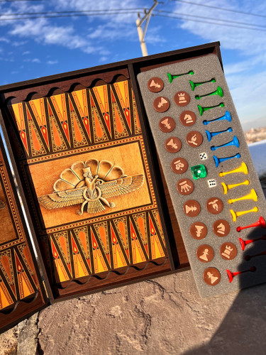 خرید ۵ بازی منچ مارپله دوز شطرنج تخته نرد