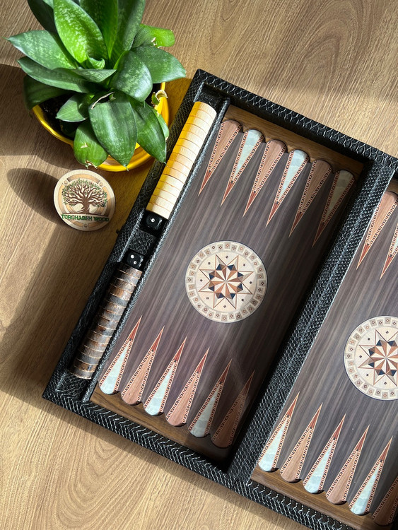 خرید تخته نرد چرمی جامهره دار