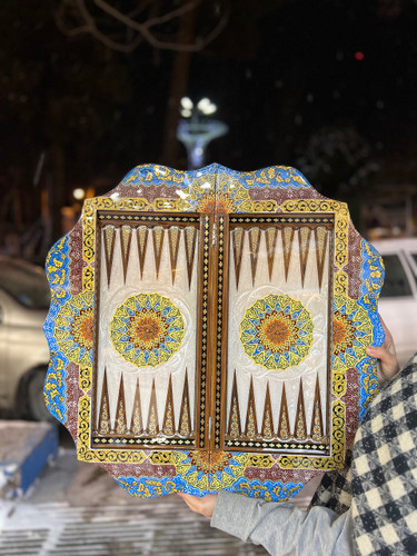 خرید تخته نرد و شطرنج خاتم کاری