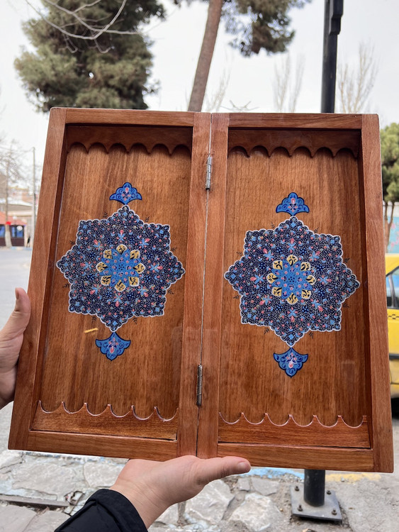 خرید تخته نرد و شطرنج خاتم کاری شده