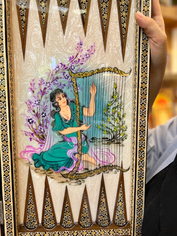 خرید تخته نرد و شطرنج خاتم کاری شده