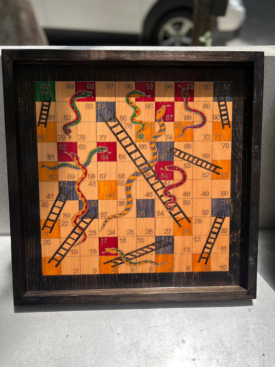 خرید منچ و مارپله چوبی