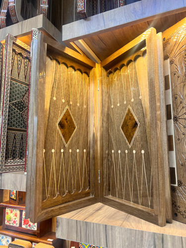 خرید تخته نرد چوب گردو و شطرنج چوب گردو