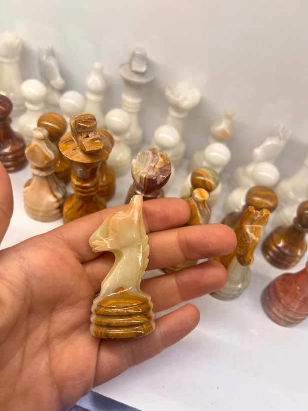 خرید مهره شطرنج سنگ مرمر