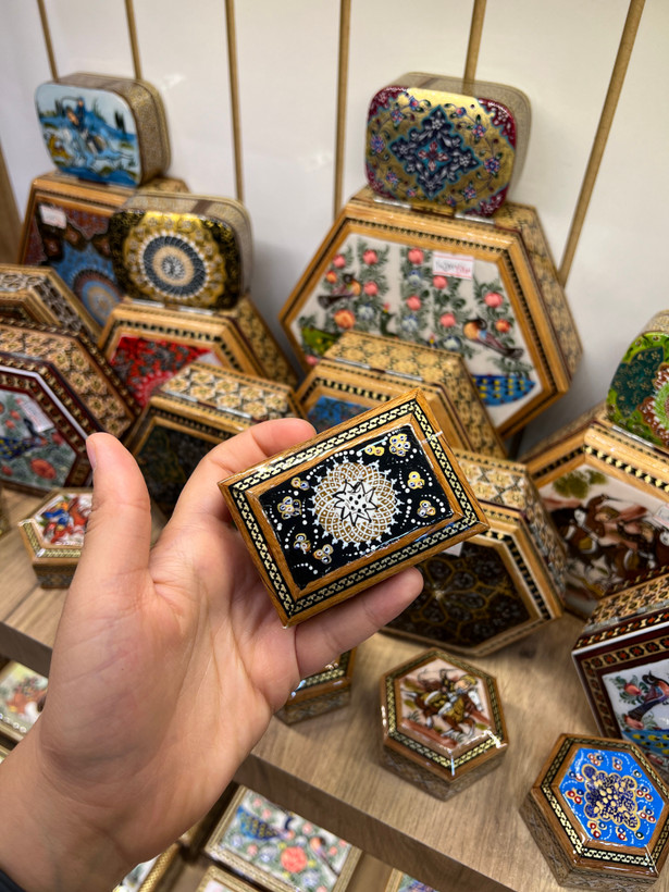 جاسکه ای خاتم مدل مستطیلی