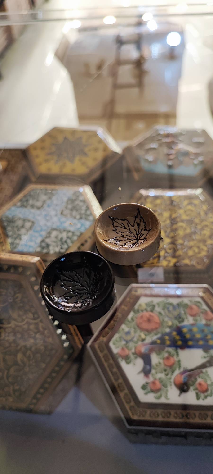 خرید مهره تخته نرد چوبی طرح برگ لیزری